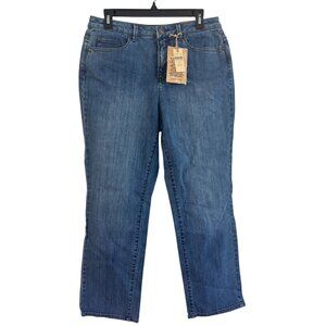 Coldwater Creek Womens Petite Classic Shaping Jeans Size P10 Medium Wash Straigh